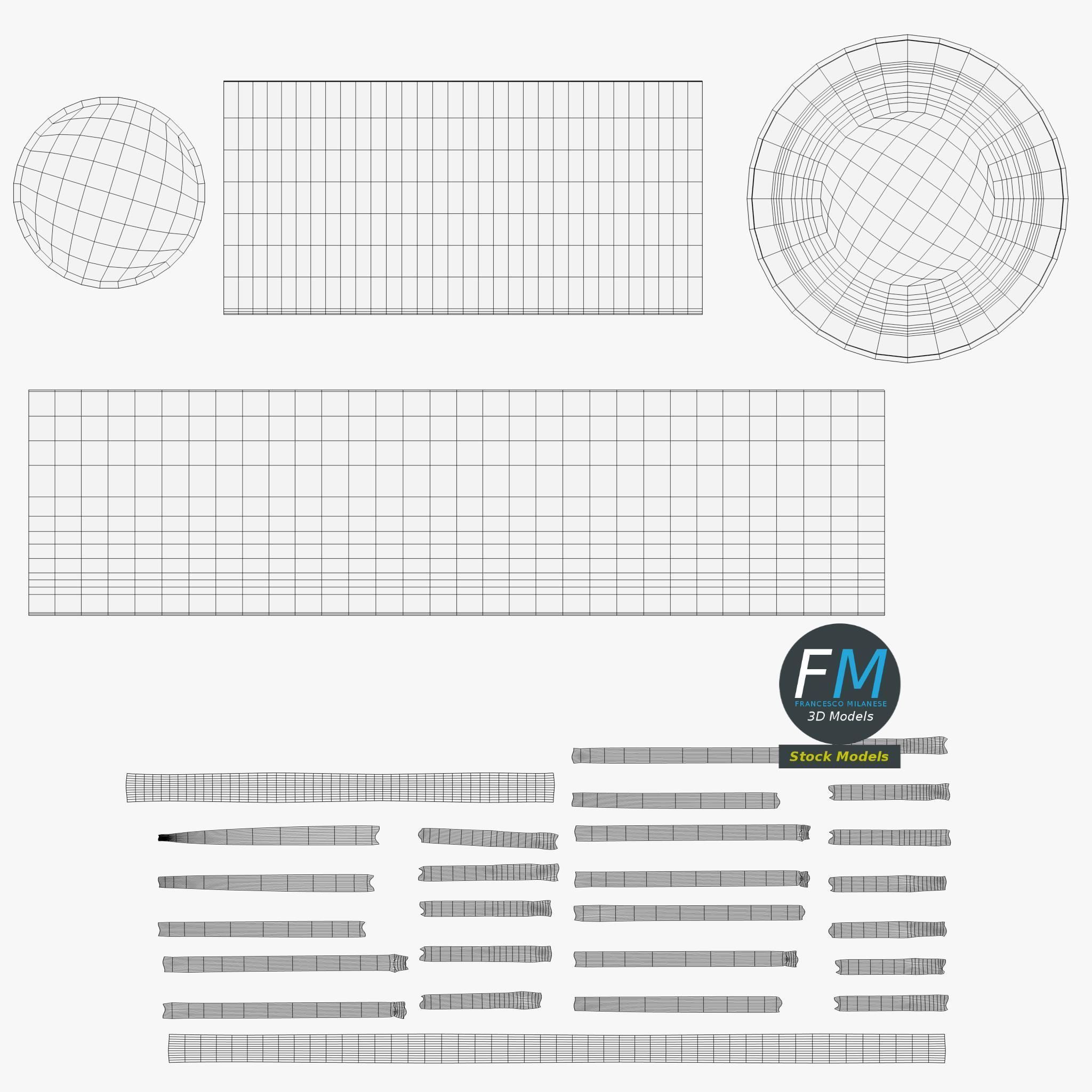 Djembe bongo drum 3D model_11