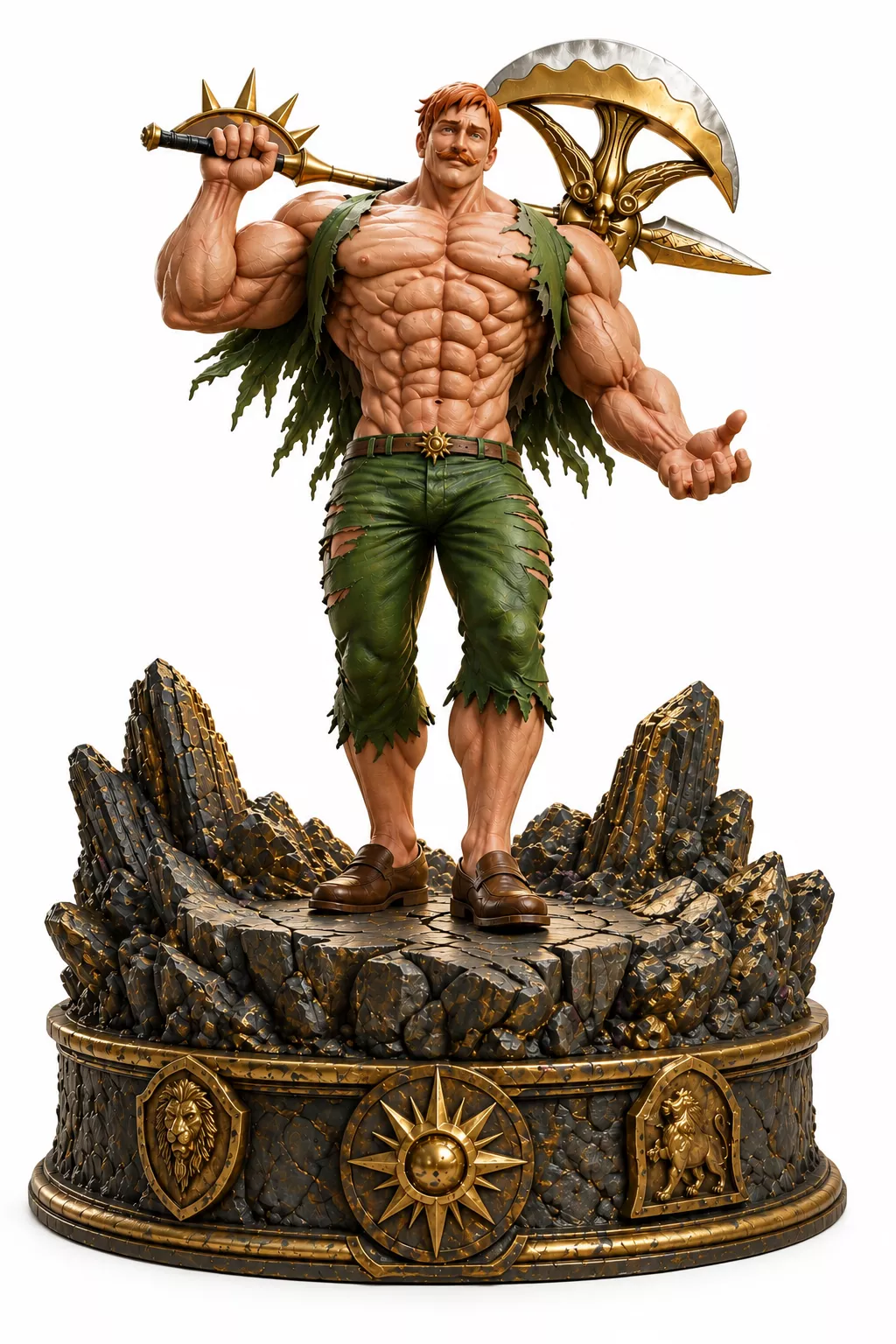 Escanor Seven Deadly Sins Axe Figure Resin 3D Print 3D print model
