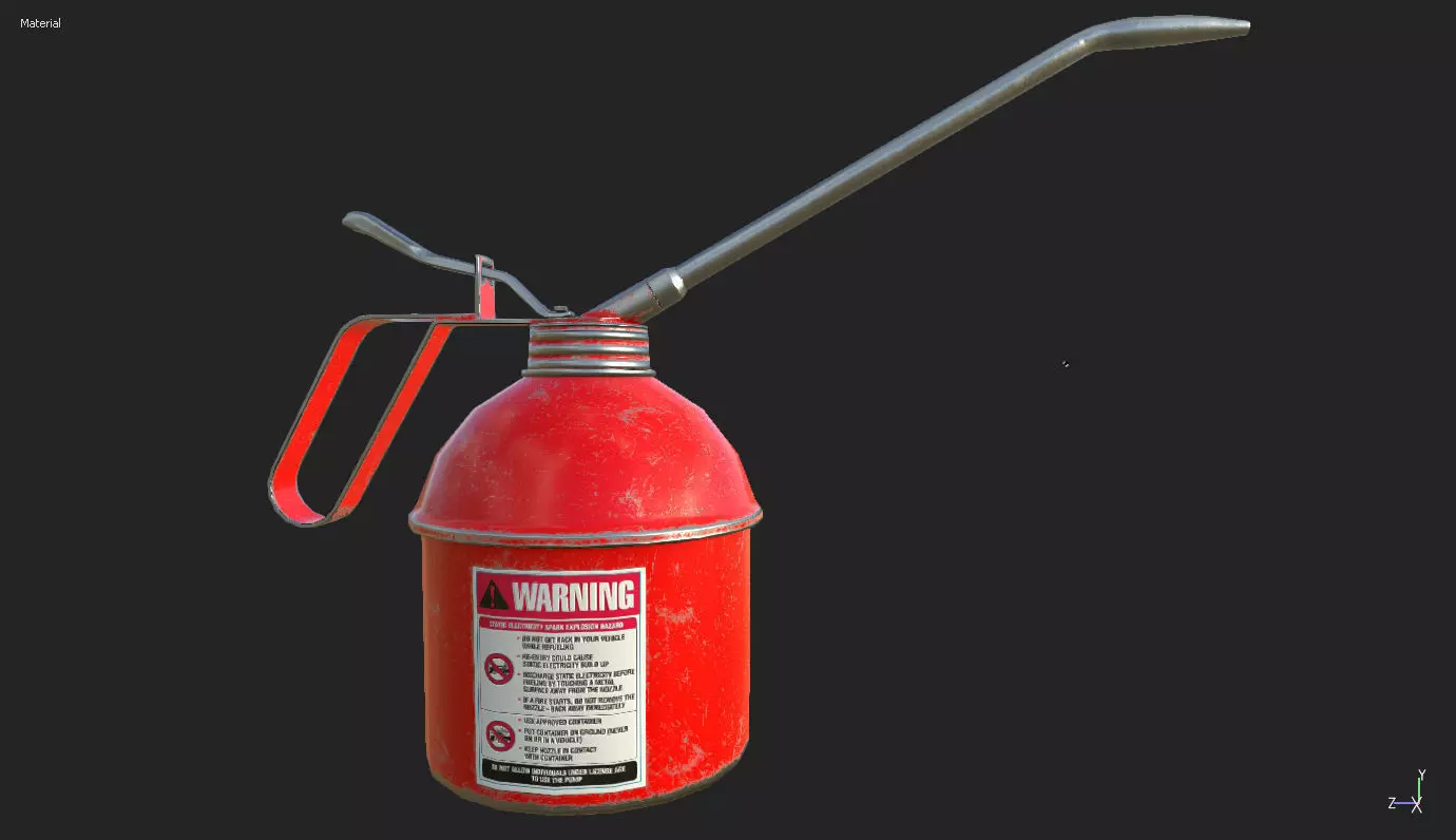 Oil Canister 03 PBR Low-poly 3D model