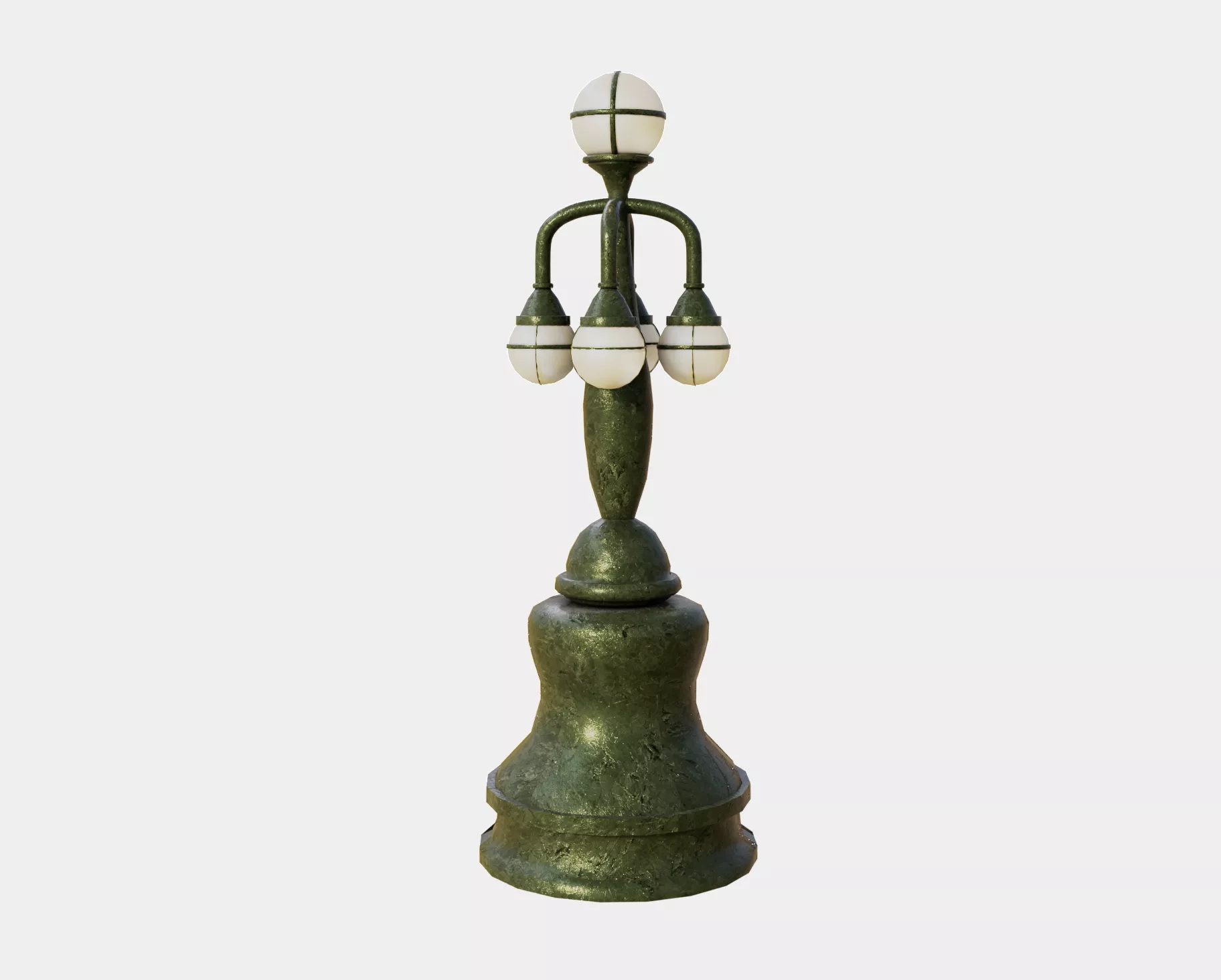 Retro Green Lamp Free 3D model