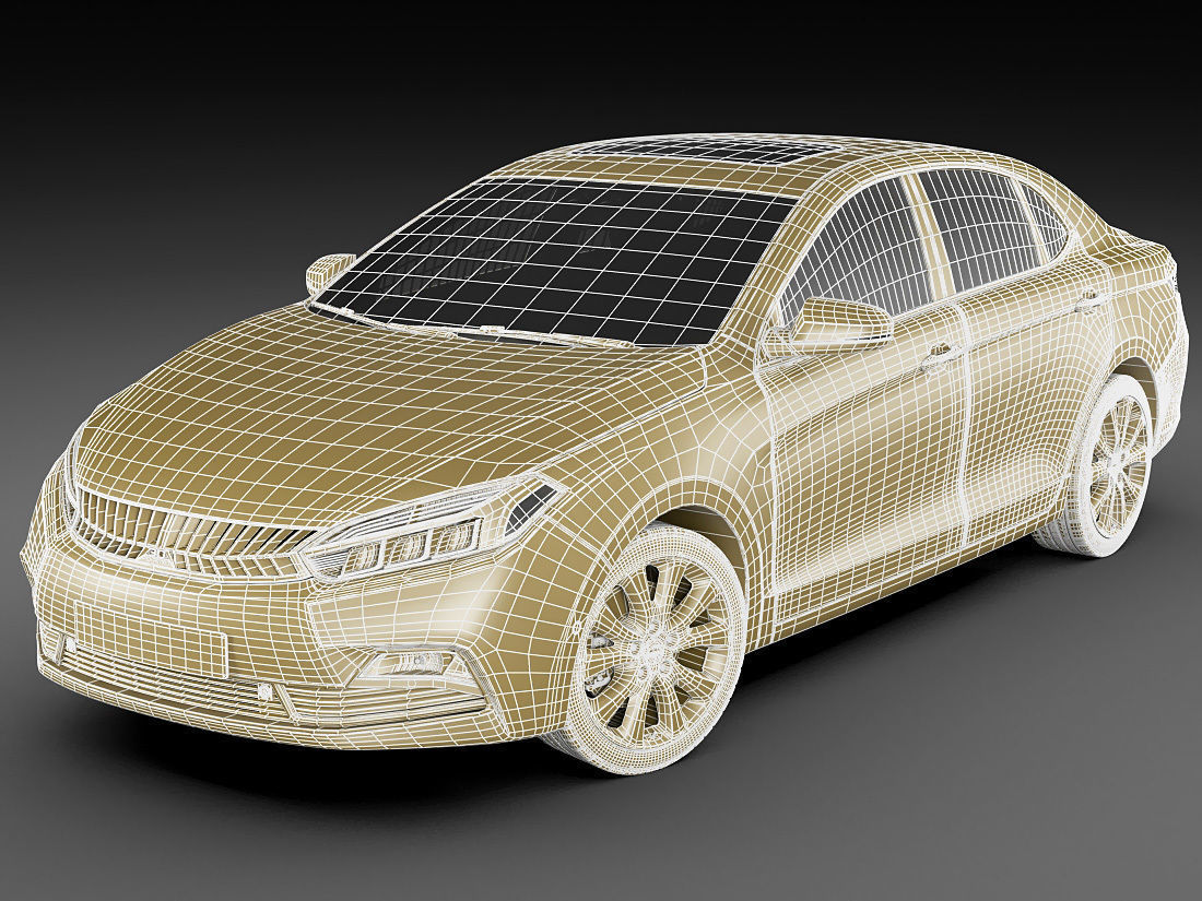 Generic Compact Sedan 3D model_19