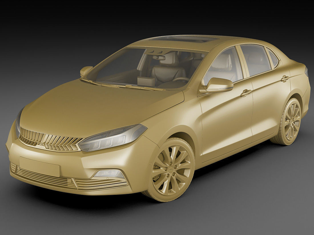Generic Compact Sedan 3D model_15