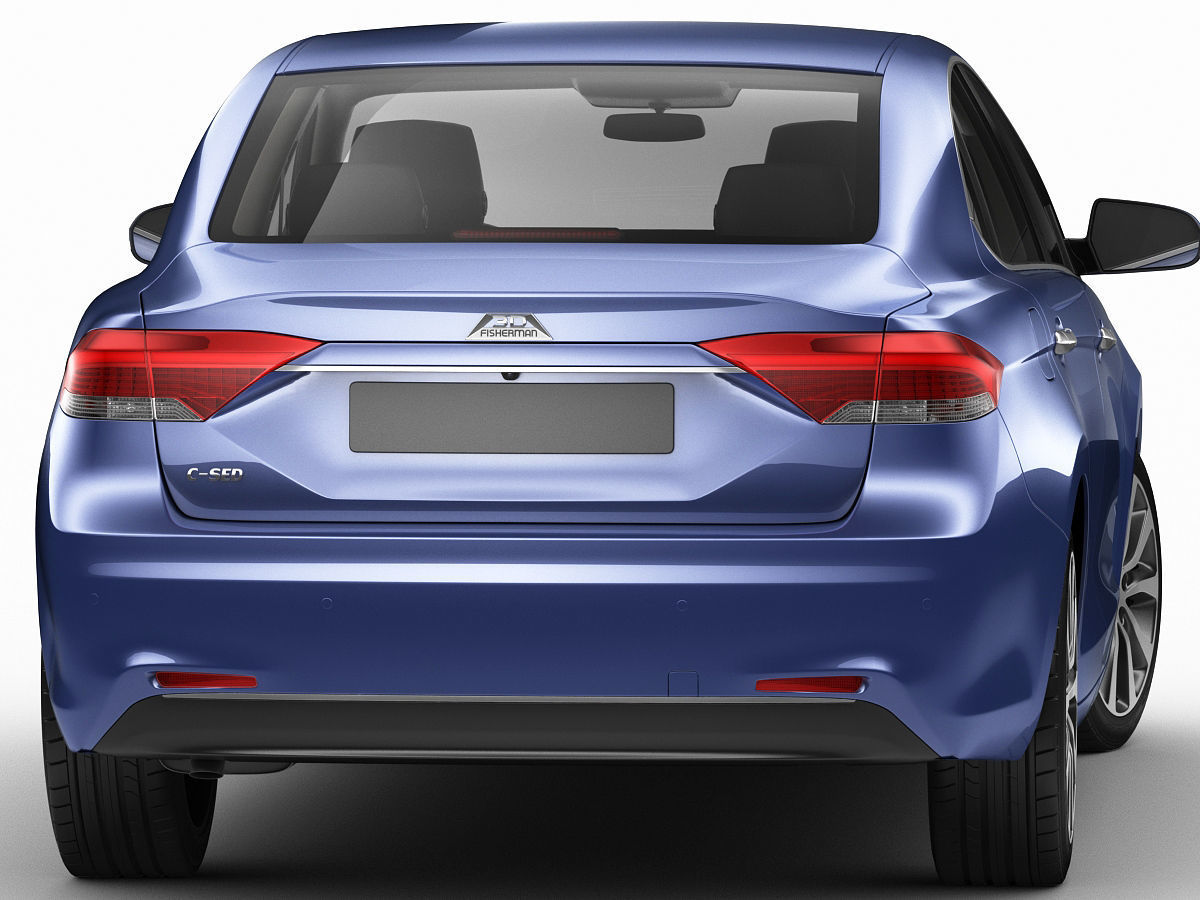Generic Compact Sedan 3D model_11