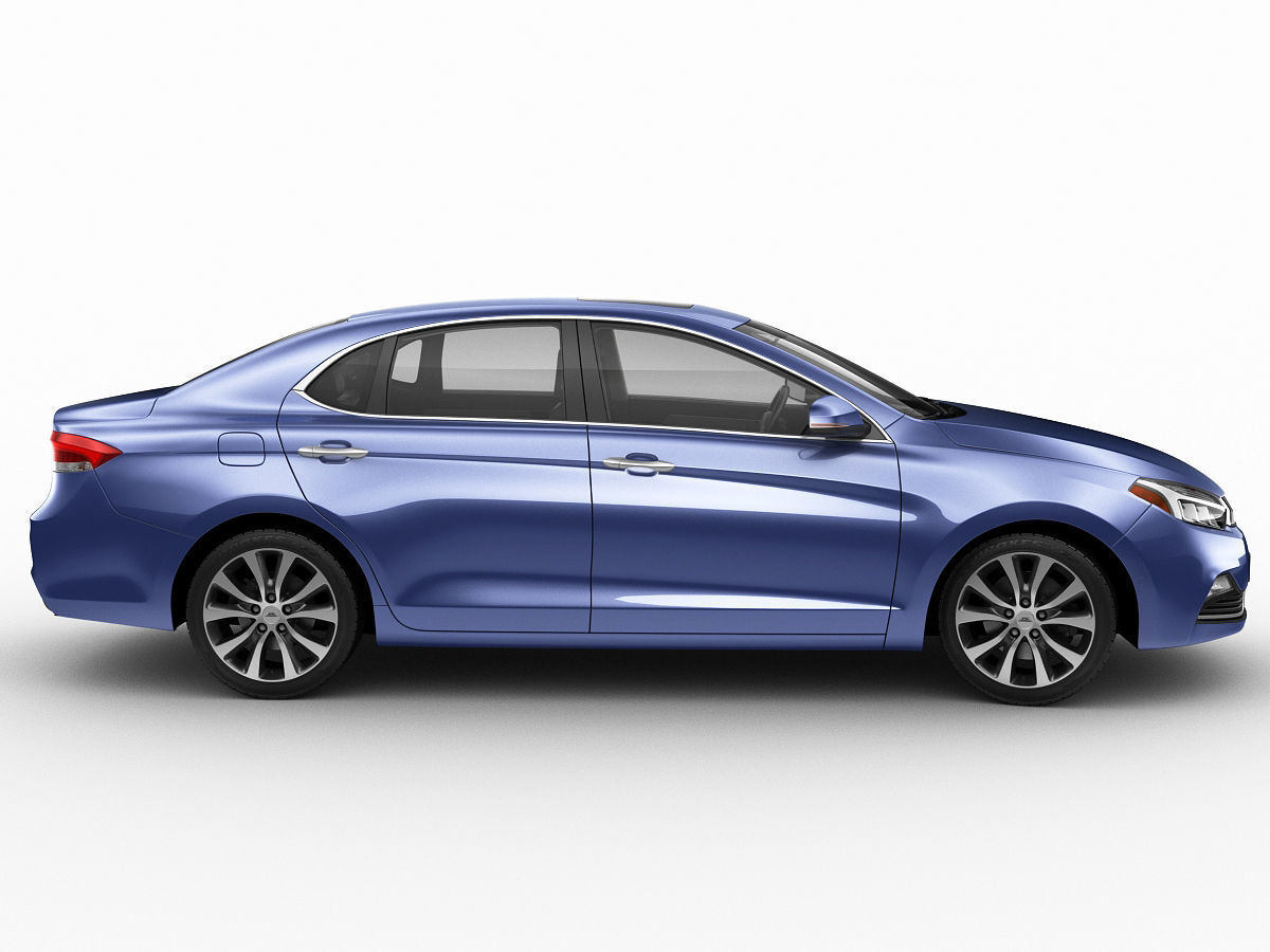 Generic Compact Sedan 3D model_2