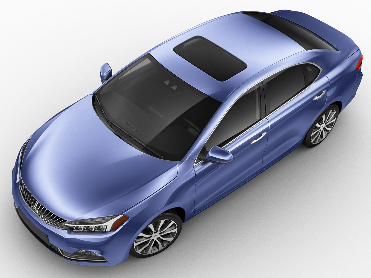 Generic Compact Sedan 3D model_5