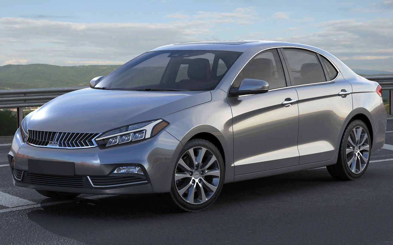 Generic Compact Sedan 3D model_13