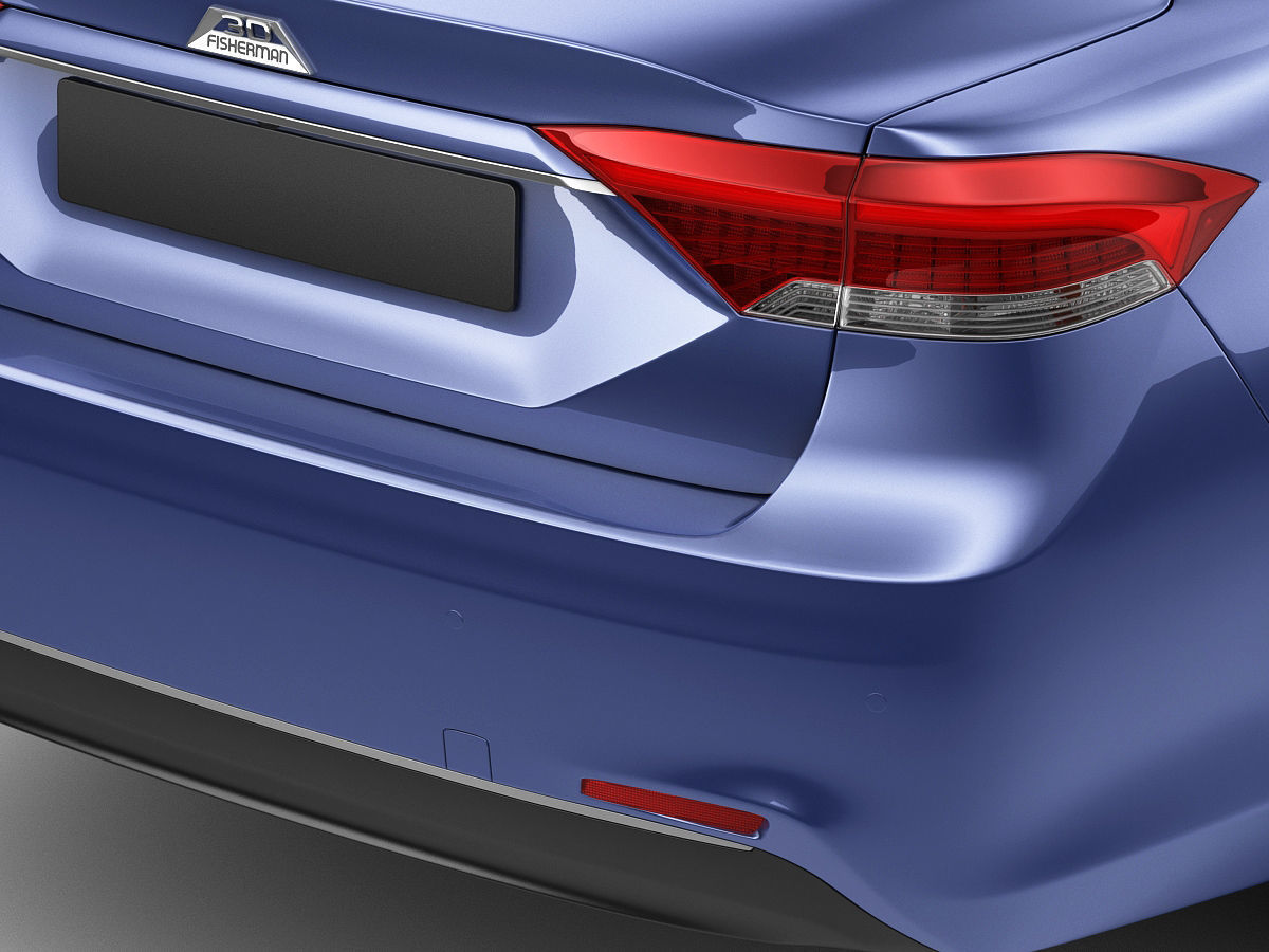 Generic Compact Sedan 3D model_4