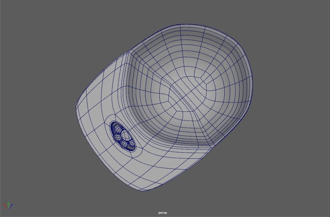 Summer Hat With Fan Low-poly 3D model_6