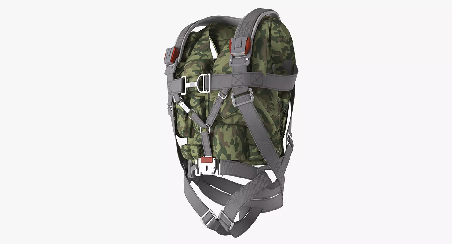 Jet Fighter Pilot Vest 3D model