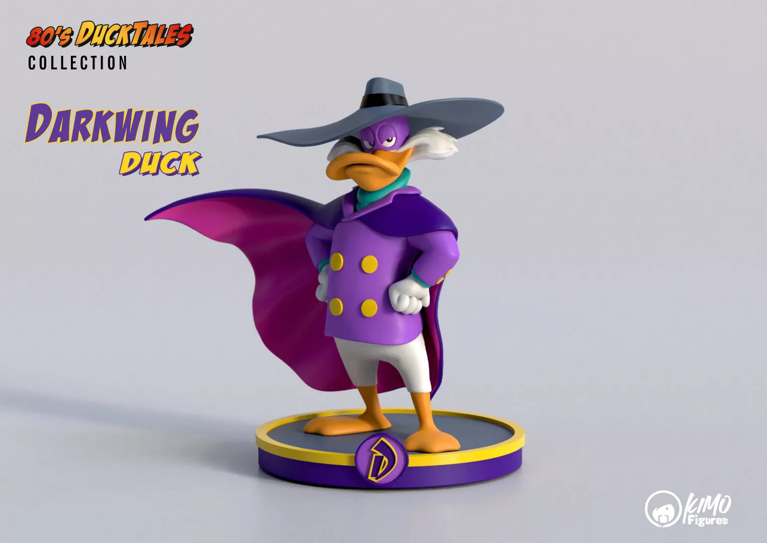 Darkwing Duck 3D Printable Figure 3D print model