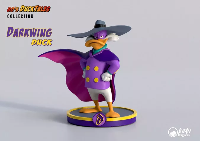 Darkwing Duck 3D Printable Figure    
