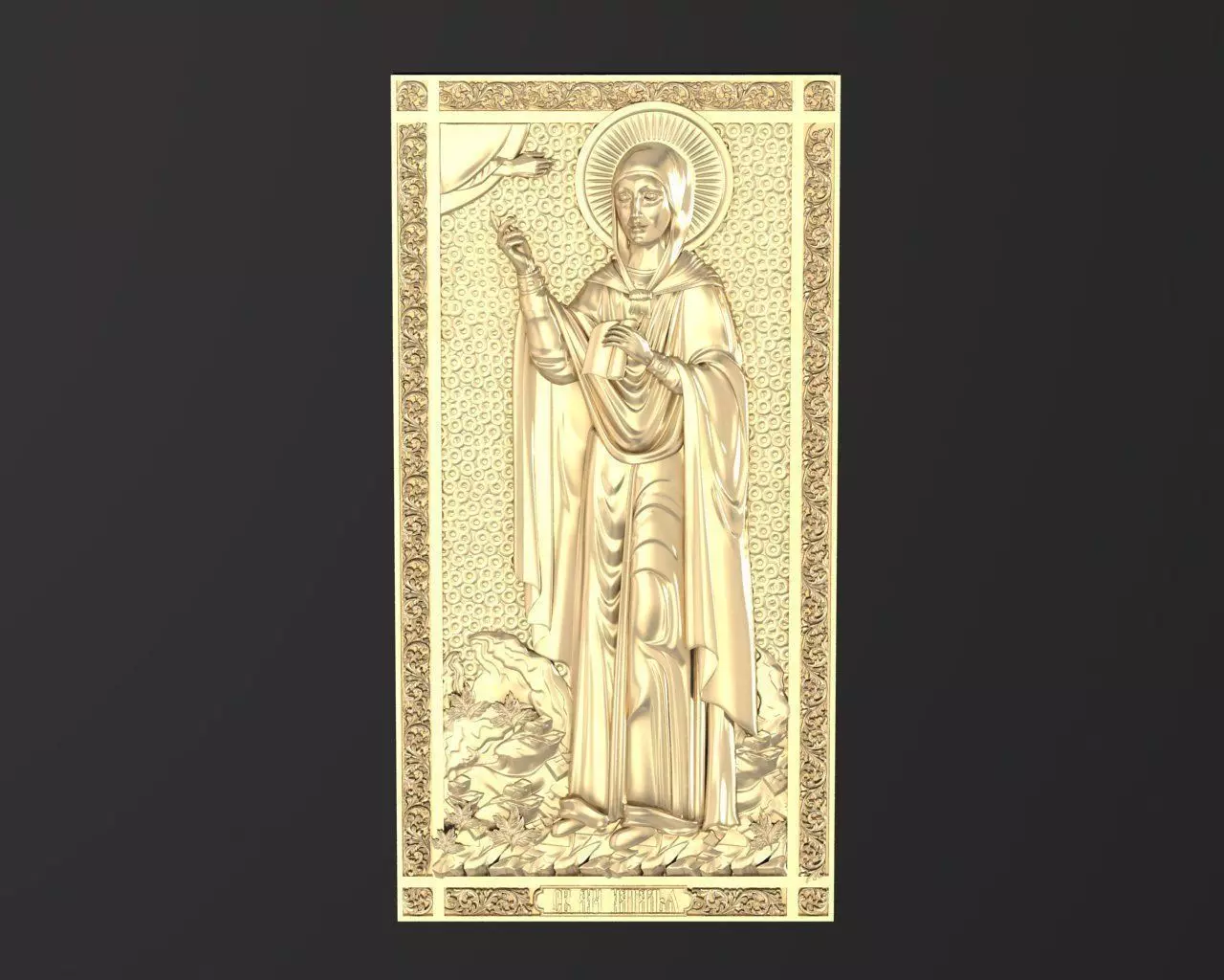 Russian icon 3D print model_0