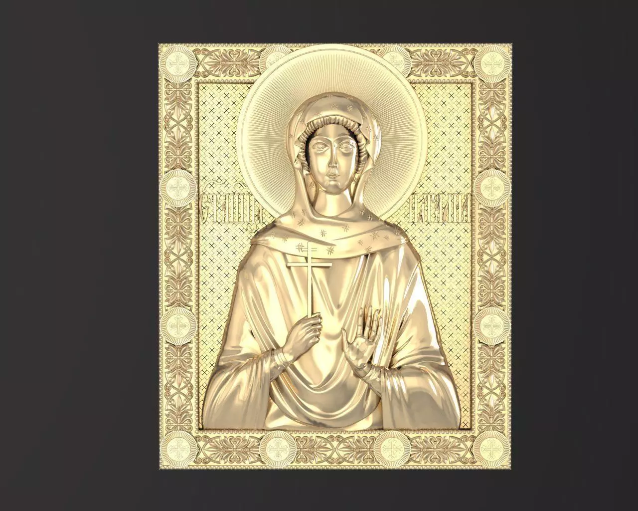 Russian icon 3D print model_0