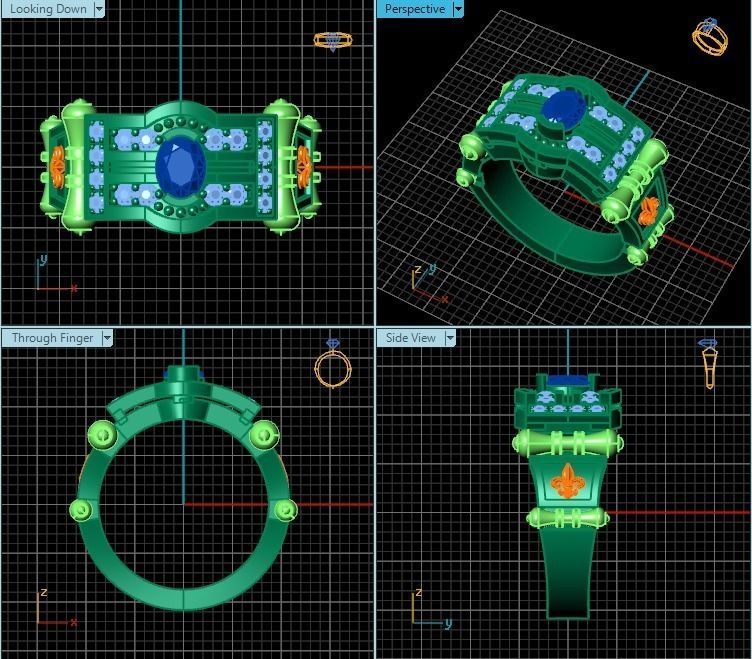 Ring R0140 3D print model_2