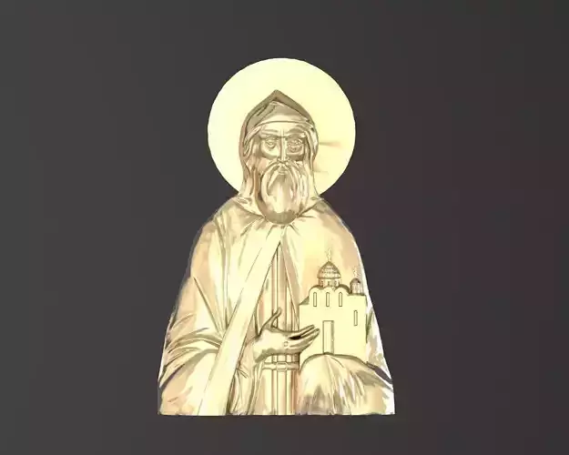 Russian icon Holy Daniill 046