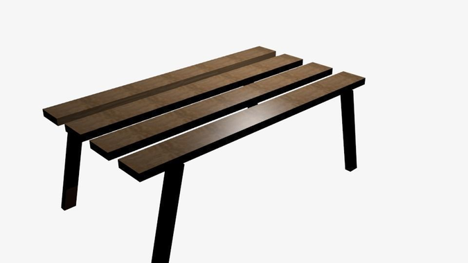 Wooden bench