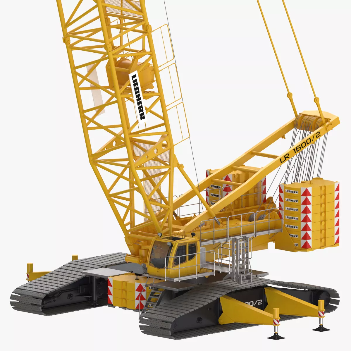 Liebherr LR 1600 2 SWF S60 W84 F36 3D model