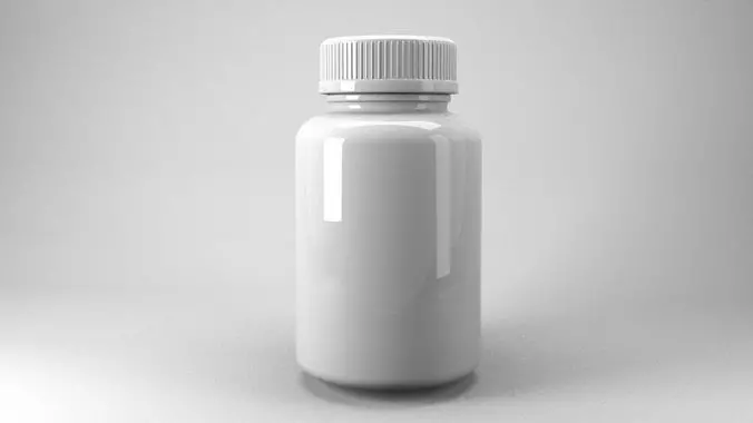 3d Medical Bottle 3D model_0