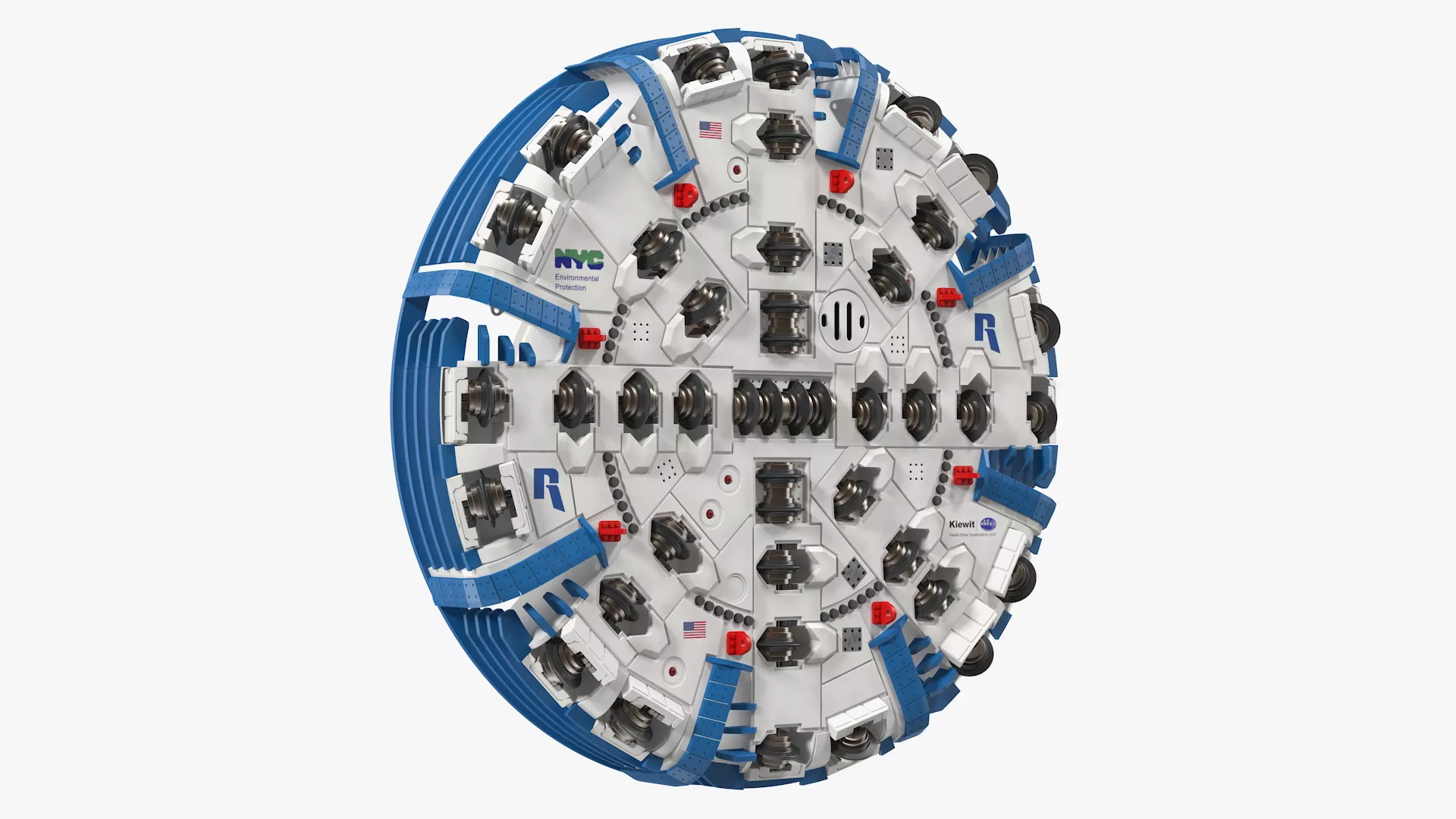 Cutterhead Tunnel Machine 3D model