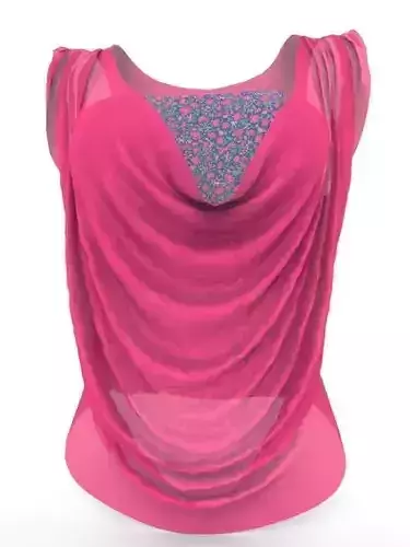 Stylish Women Top Free 3D model