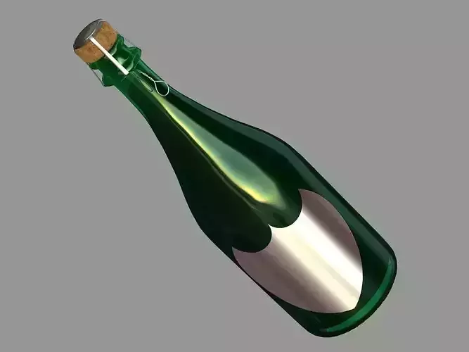 Champanger Bottle 3D model