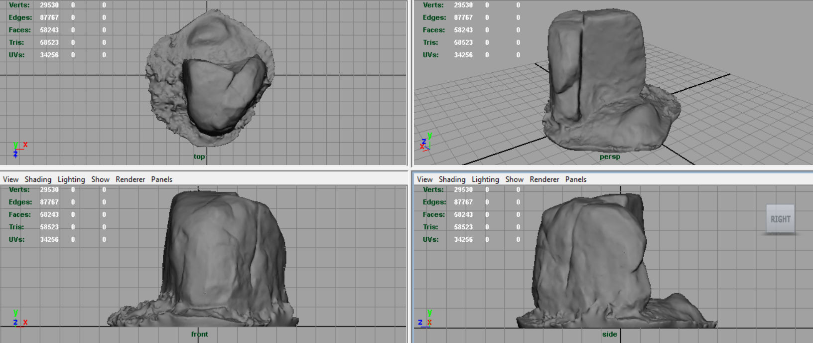 Rock 19 Low-poly 3D model_7