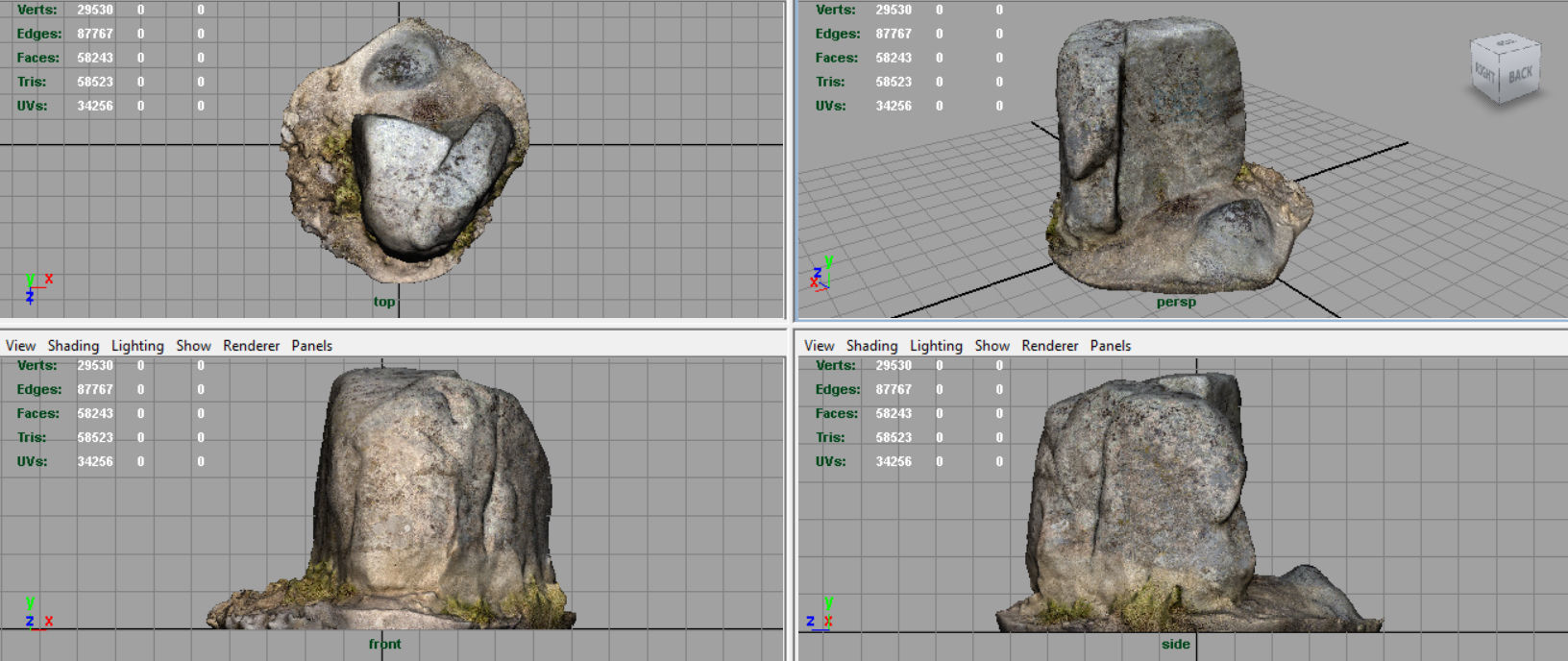 Rock 19 Low-poly 3D model_6