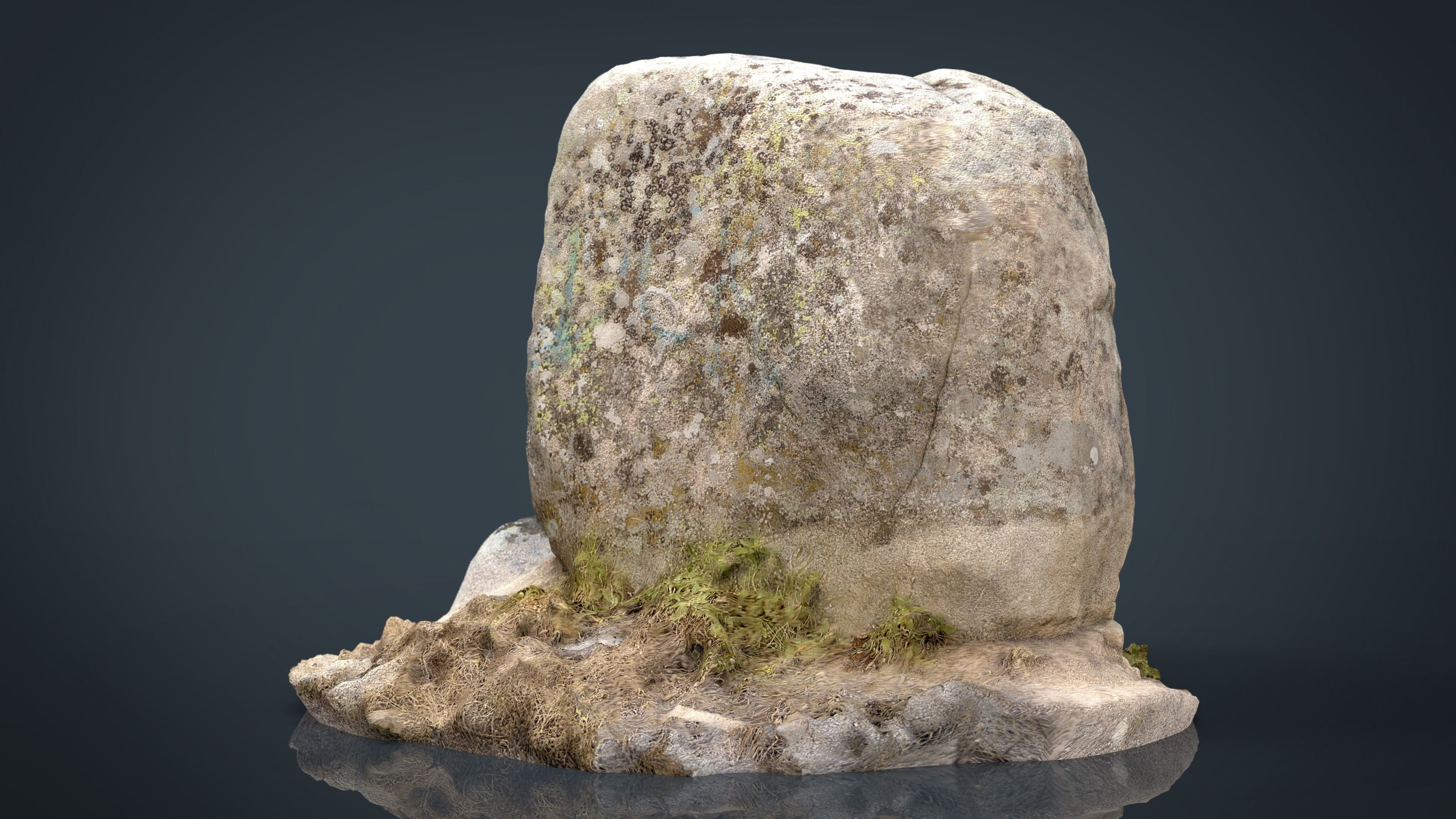 Rock 19 Low-poly 3D model_12