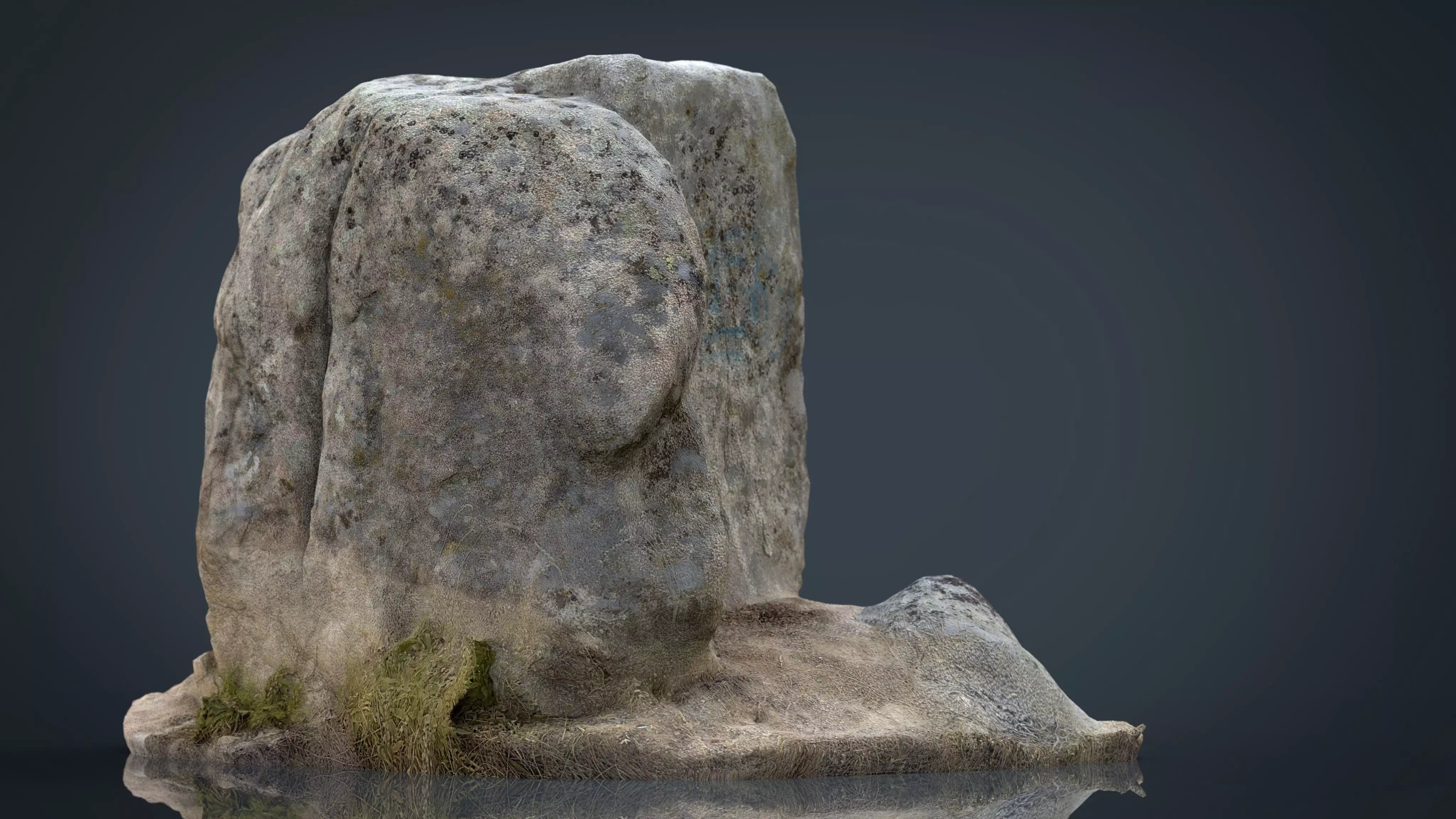 Rock 19 Low-poly 3D model_0