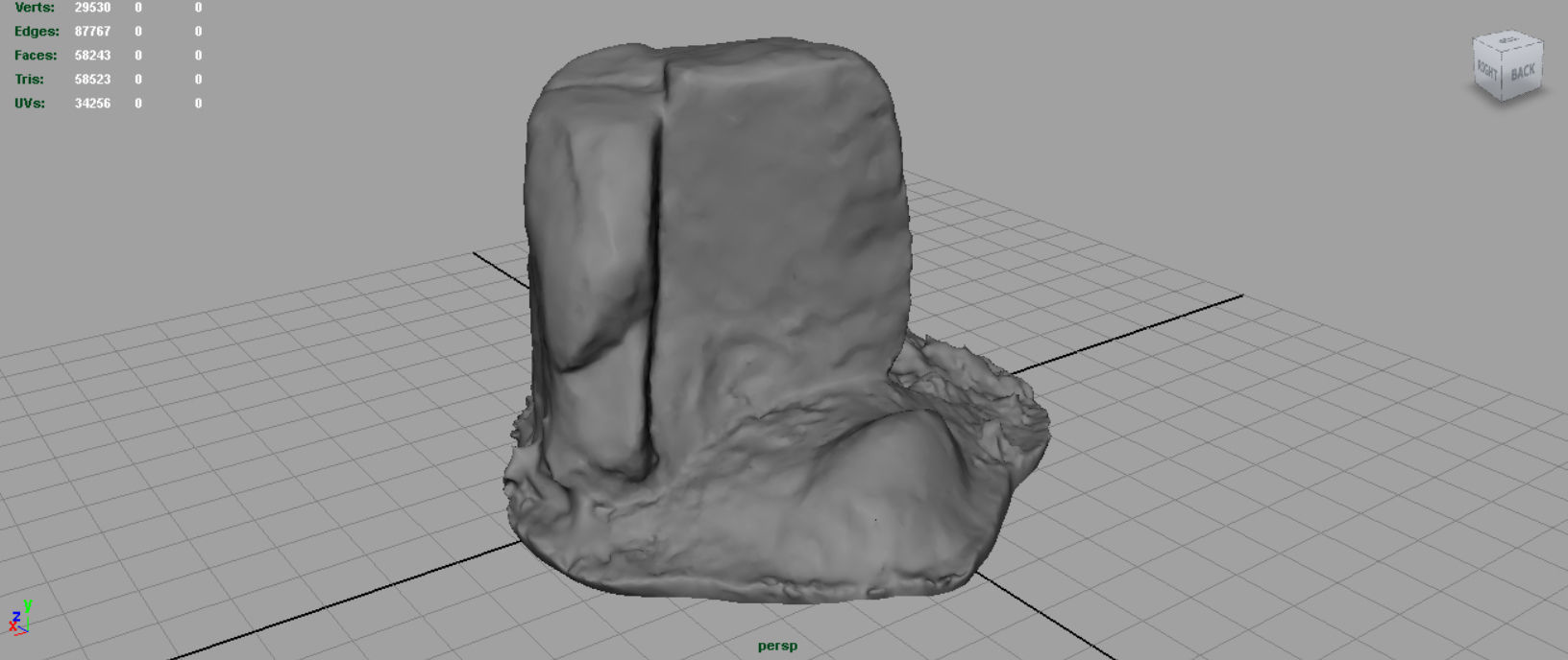 Rock 19 Low-poly 3D model_2