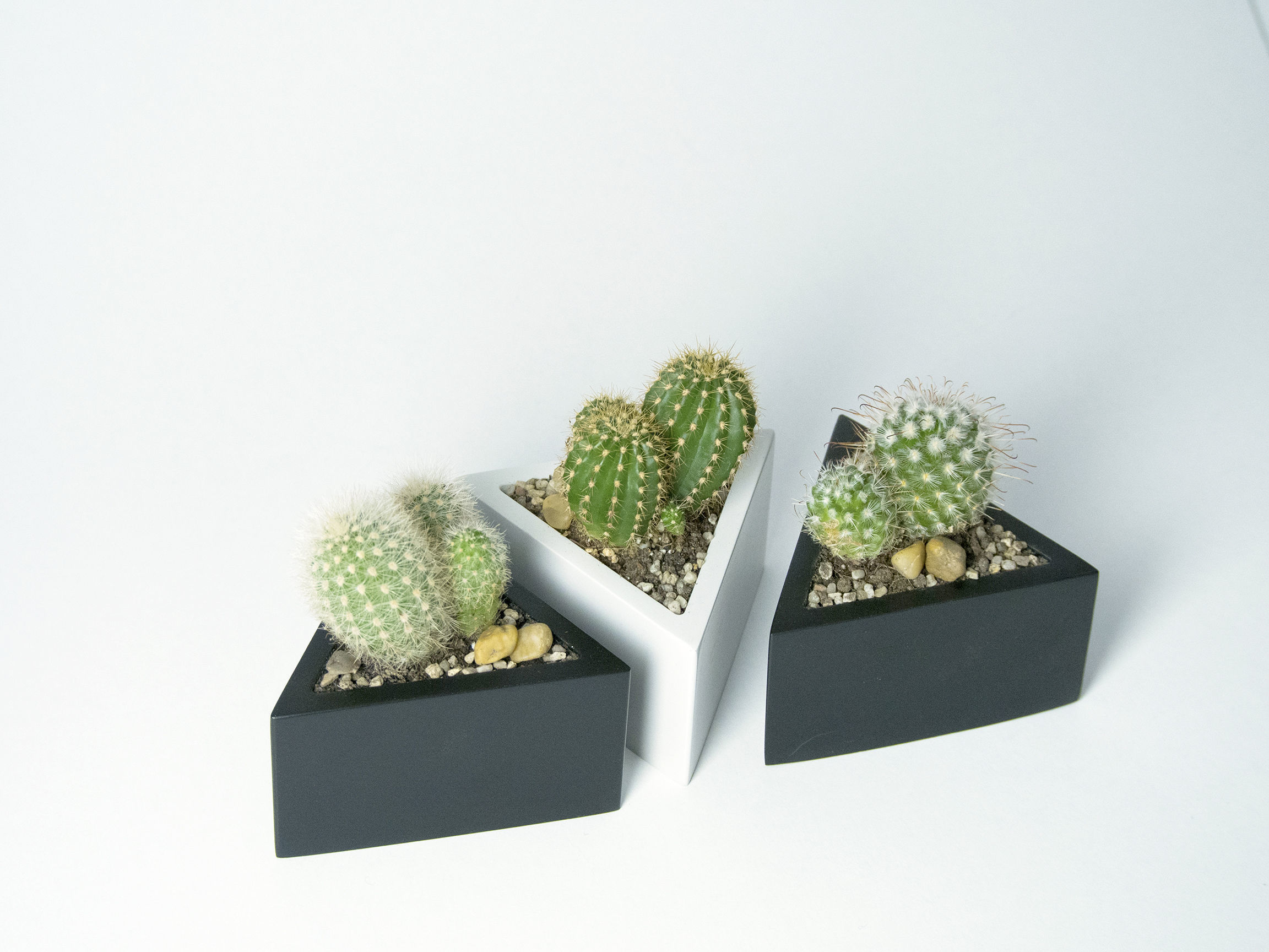Prisma planter 3D print model_1