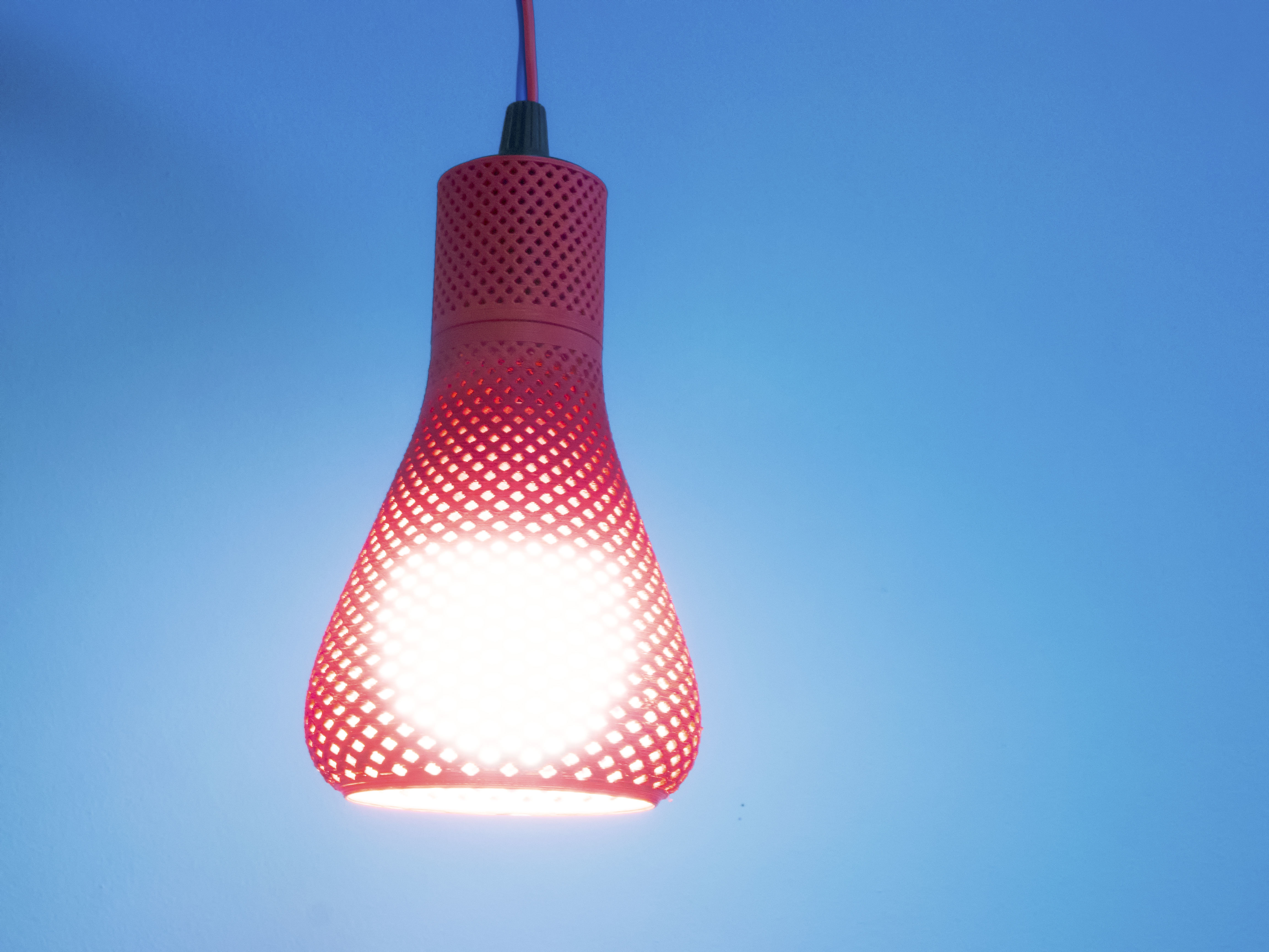 Spirals lampshade 3D print model_5