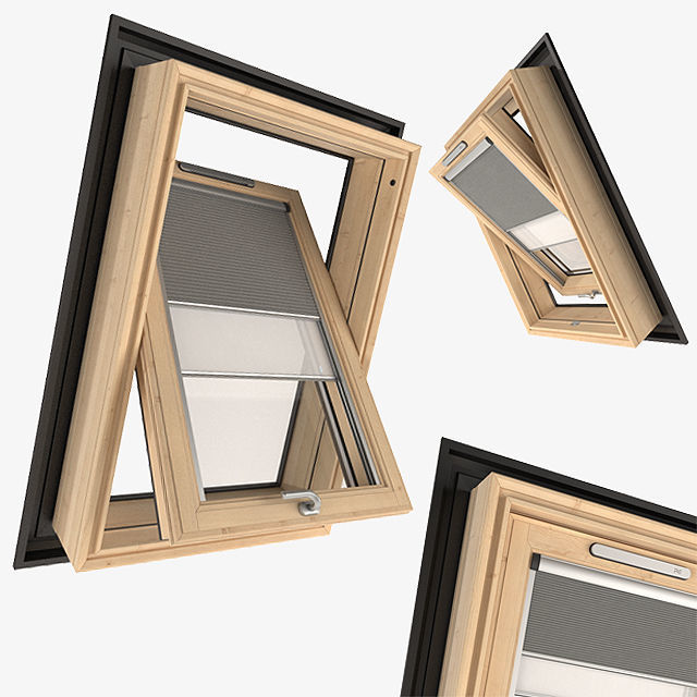 VELUX roof window GZL 3D model_2