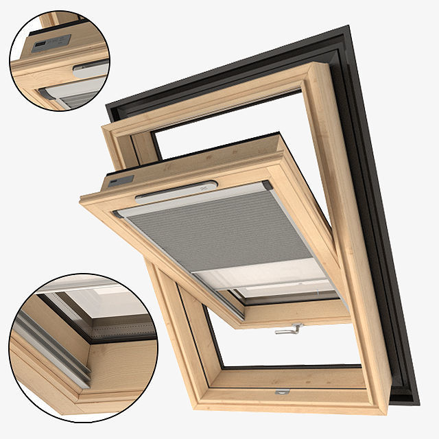 VELUX roof window GZL 3D model_1