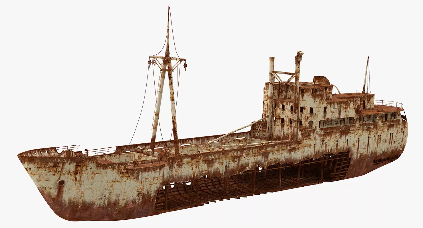 Rusty Ship Wreck 3D model