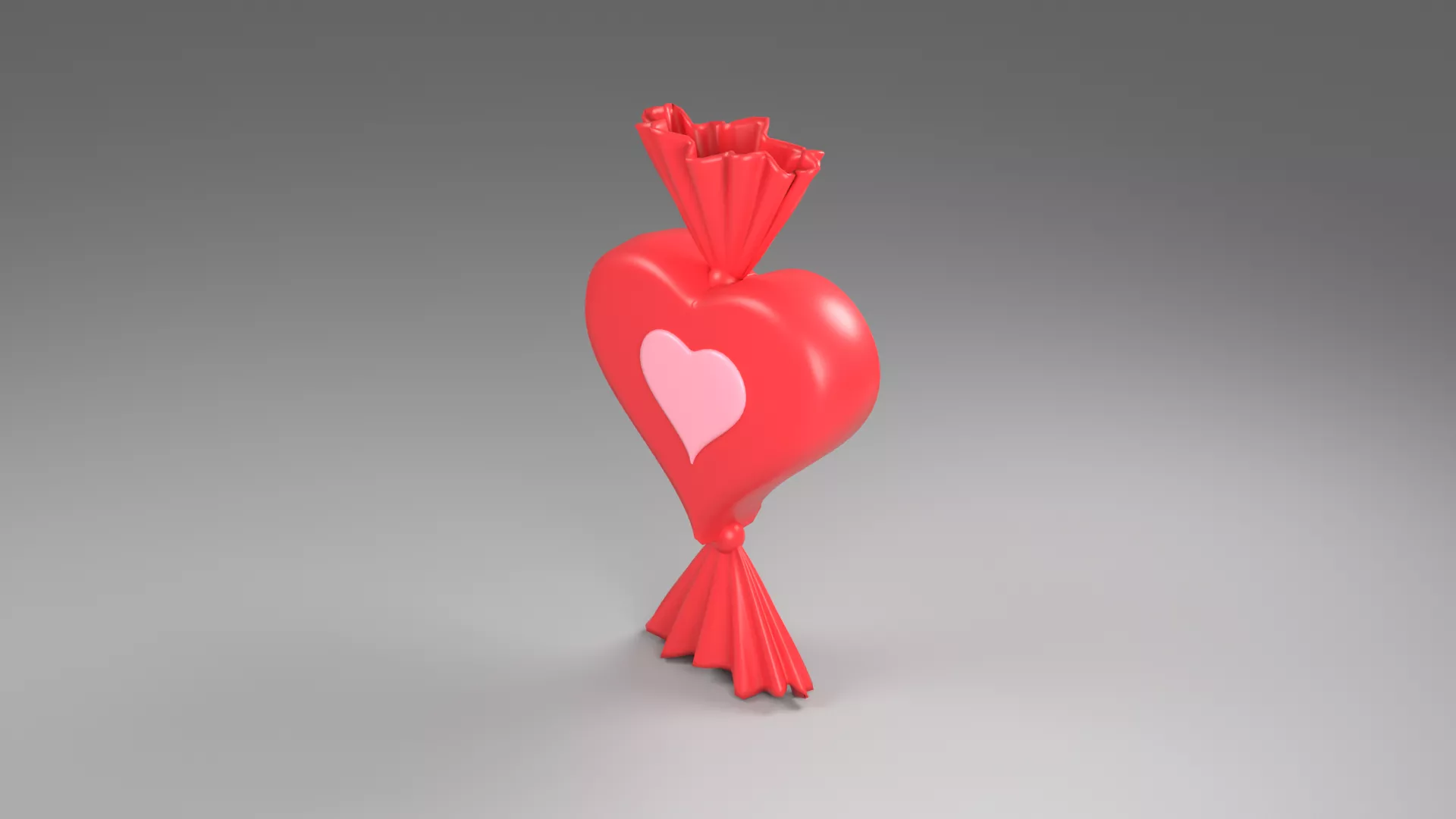 3D model Red Heart Shaped Wrapped Candy VR / AR / low-poly | CGTrader