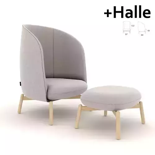 Ease Nest chair by Plus Halle 3D model