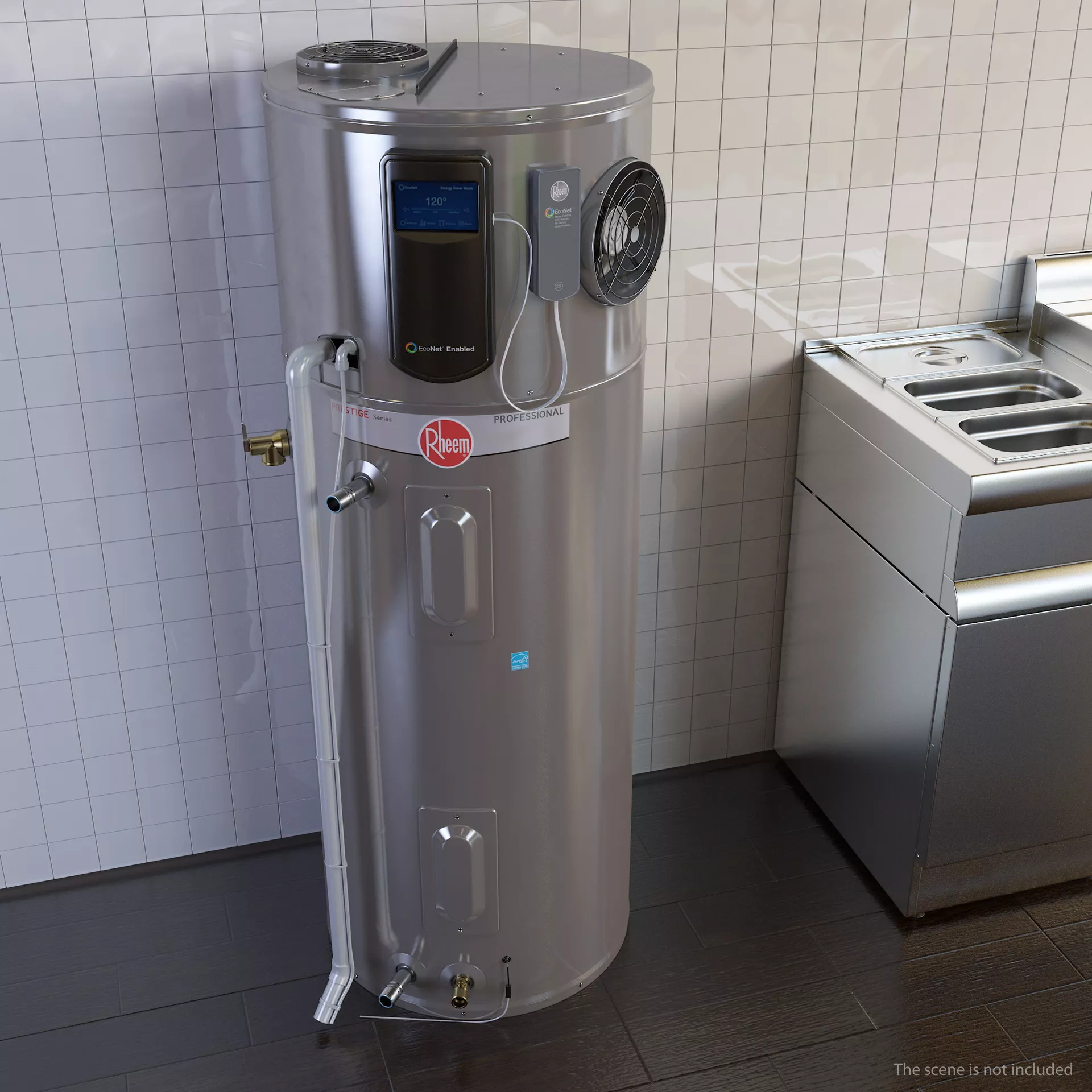 Rheem Hybrid Electric Water Heater 3D model | CGTrader