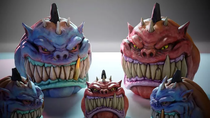 Squig Pumpkin - Halloween Decor 3D print model