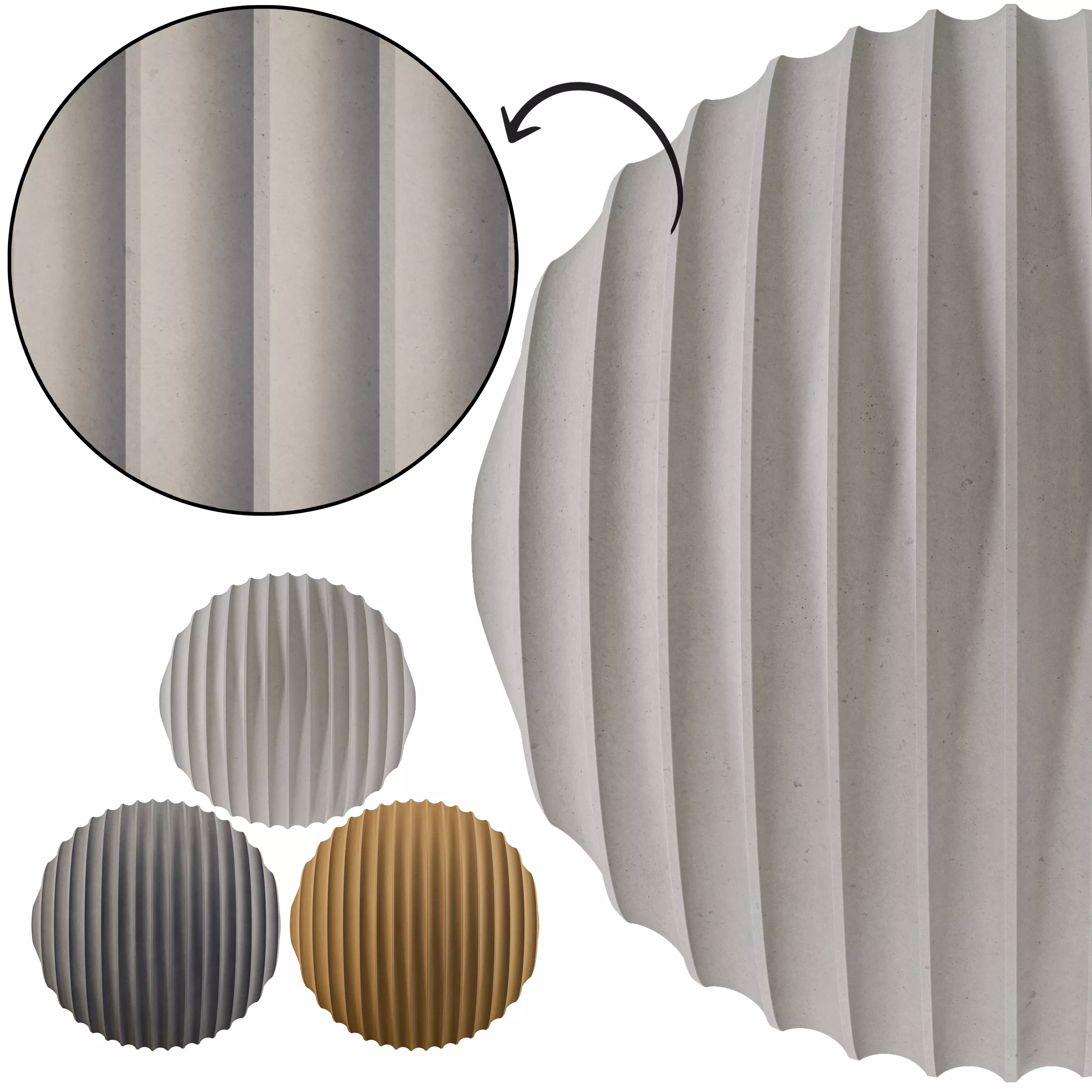 Fluted Wall 02 - Seamless Texture