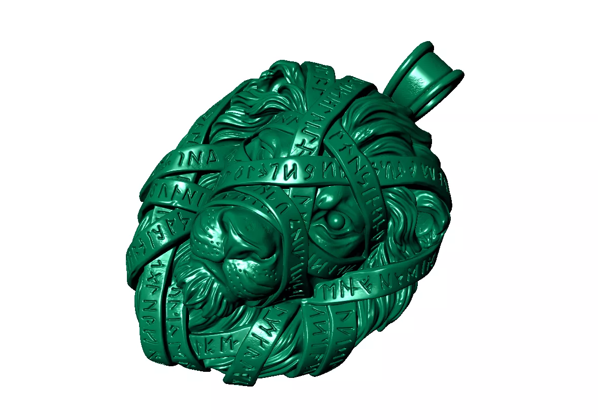 lion pendant Free 3D print model