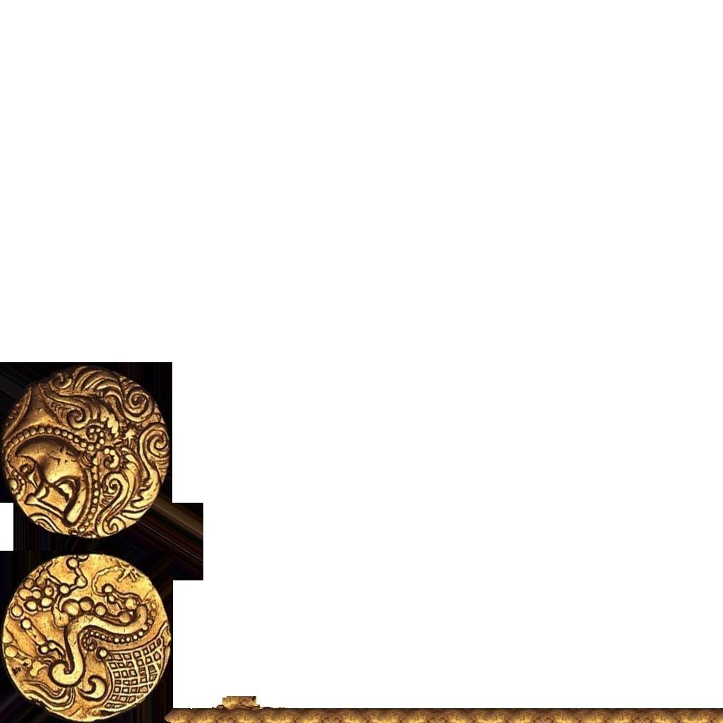 Celtic coin Low-poly 3D model_3