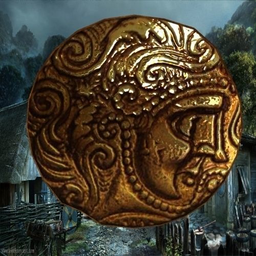 Celtic coin Low-poly 3D model