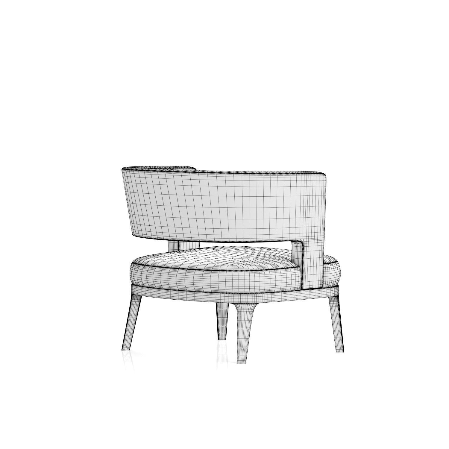 Flexform Astrid Armchair 3D model_13