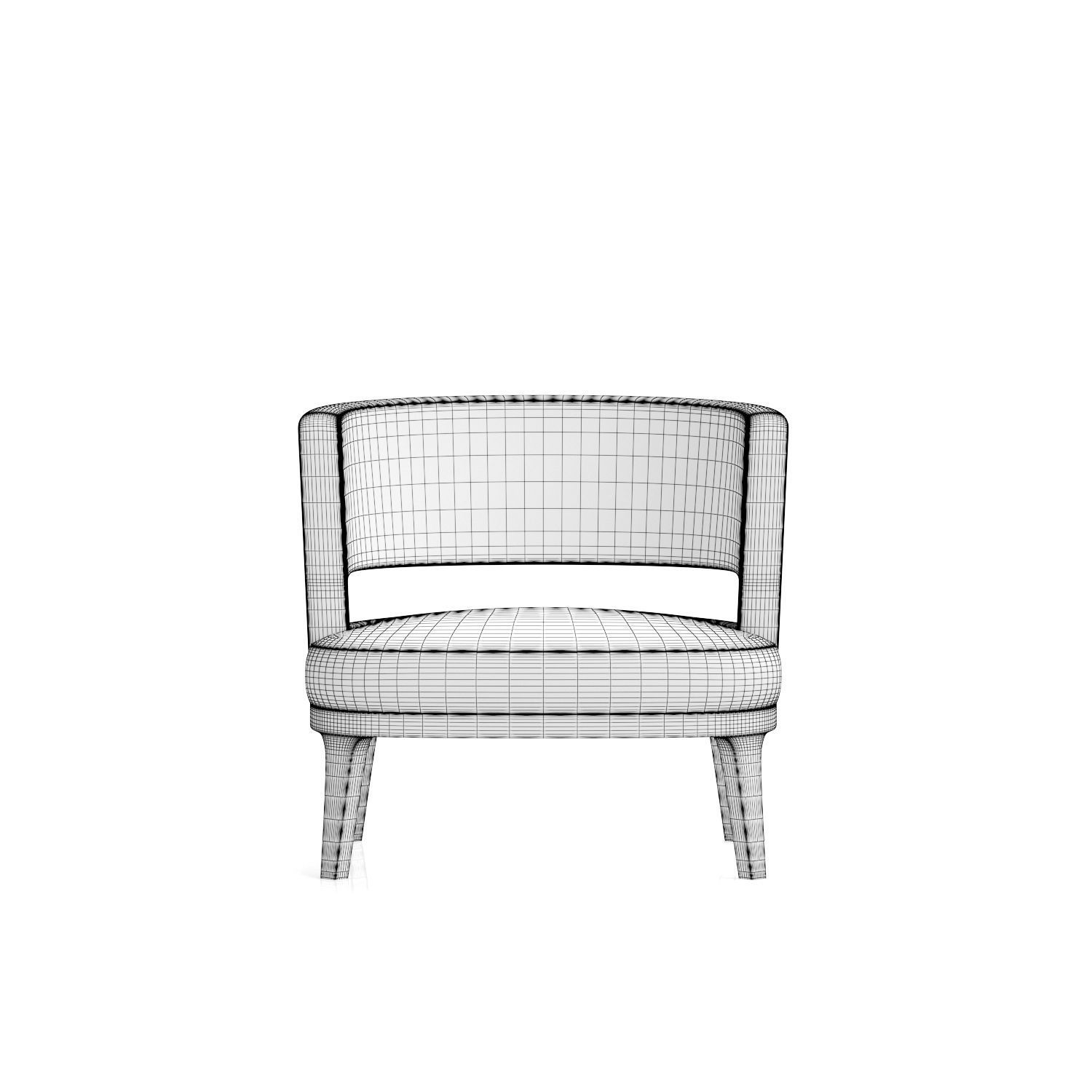 Flexform Astrid Armchair 3D model_15