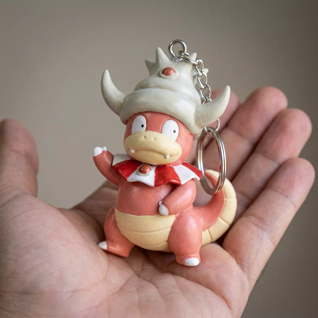 Slowking Pokemon Keychain 3D Printable STL Model 3D print model
