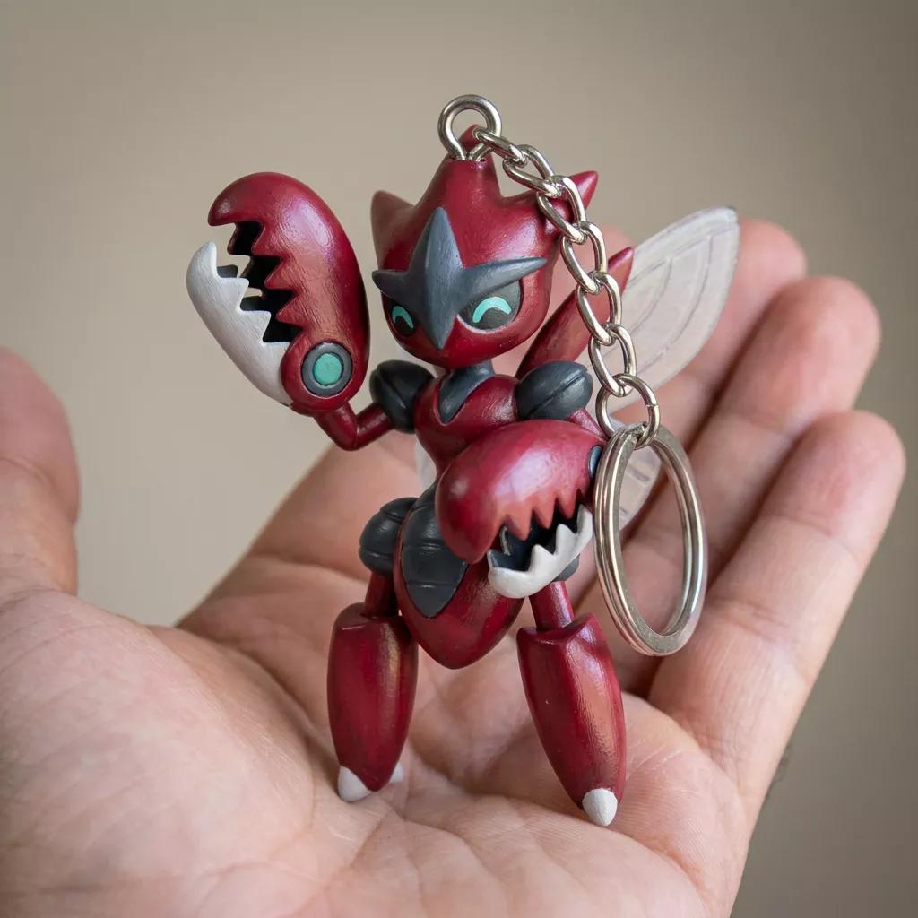Scizor Pokemon Keychain 3D Printable STL Model 3D print model