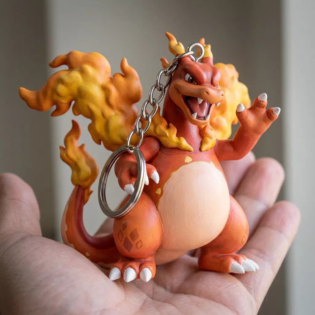 Gigantamax Charizard Pokemon Keychain 3D Printable STL Model 3D print model