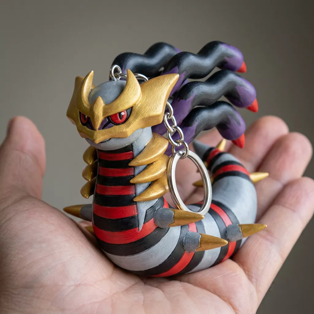 Giratina Origin Forme Pokemon Keychain 3D Printable STL Model 3D print model