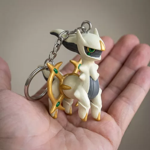 ARCEUS POKEMON CHIBI KEYCHAIN 3D PRINTABLE STL FILE